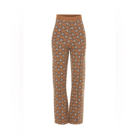 Rachel Comey Pants - Rachel Comey Floral Wide Leg Pants - Brown and White size medium
